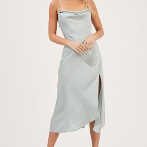 Gaia Midi Dress, Light Sage